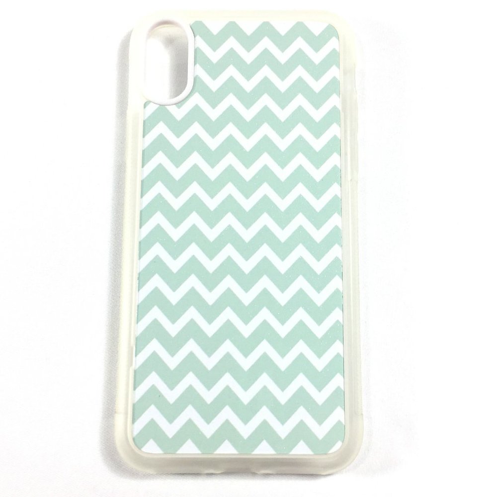 NEW iPhone 10s Xs 10 X Case Cover Green Chevron